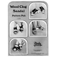 Patron de sabot en bois Sandal Pak 1933