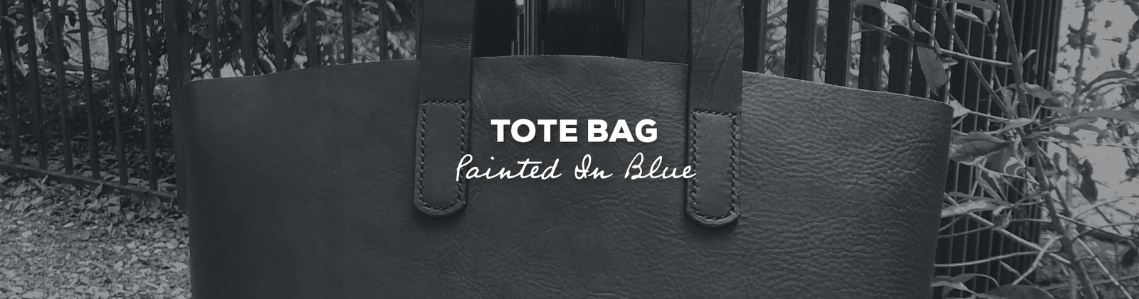 Gift Idea: Tote Bag with Painted In Blue
