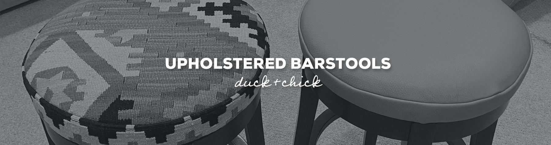 Gift Idea: Upholstered Barstool with Duck+Chick