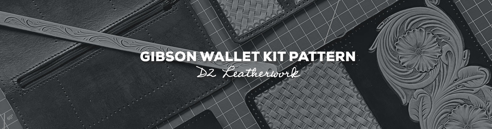 Idea de regalo: patrón de kit de billetera Gibson con marroquinería D2
