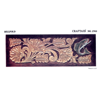 2760 Porte-billets fleuri poisson