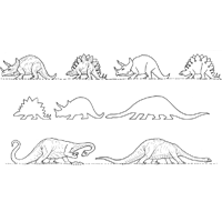 Diseños de cinturones Dinosaurios
