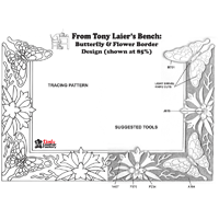 Butterfly Flower Border Design