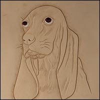 Tallar un patrón de Basset Hound