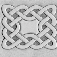 Celtic Rectangle Tooled Design