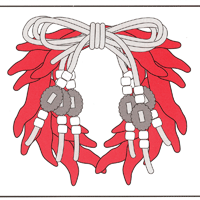 Christmas Leather Pepper Wreath