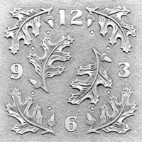 Horloge Design Feuille de Chêne