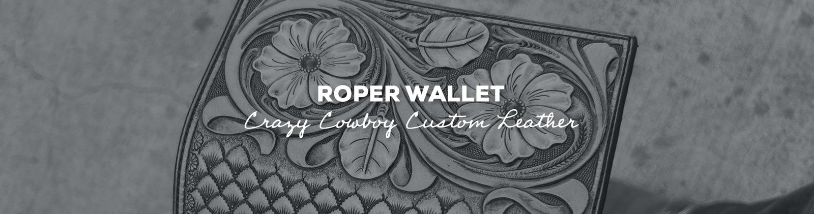 Idée cadeau : portefeuille Roper avec cuir personnalisé Crazy Cowboy