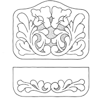 Patrón de caja de anteojos