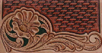 Talonario de tejido de cesta floral
