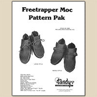 Ensemble de patrons pour mocassins Freetrapper