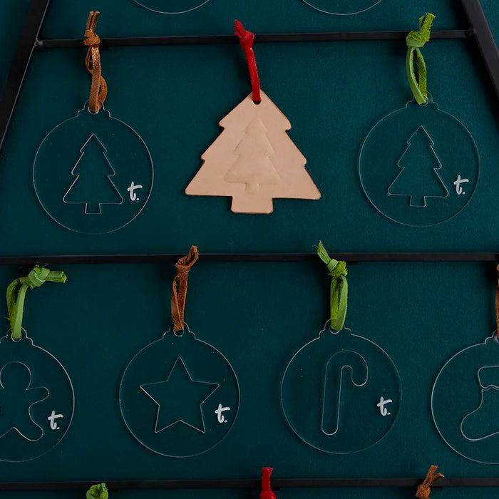 DECK THE HALLS- IN LEATHER!  A SLEEK TWIST TO YOUR HOLIDAY DECOR