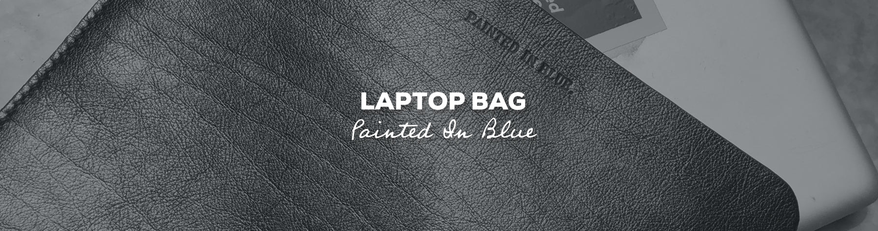 Gift Idea: Laptop Bag with Painted In Blue