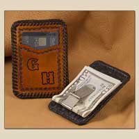 Billetera con clip para billetes