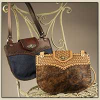 Modèle de sac à main vieux jeans