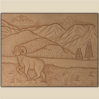 Patrón de talla de paisaje