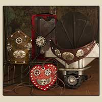 Patrón de joyería de cuero Steampunk