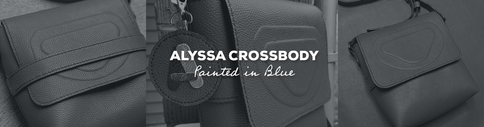 Idea de regalo: bolso bandolera Alyssa pintado en azul