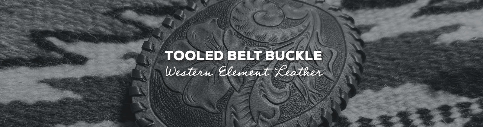 Idée cadeau : Boucle de ceinture avec éléments en cuir Western
