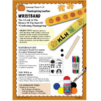 Thanksgiving Non Tooling Wristband Lesson Plan