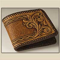 Top Notch Billfold Floral Tooling Pattern # 4001-00