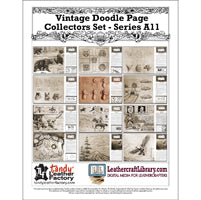 Juego de coleccionistas de página Vintage Doodle - Serie A11