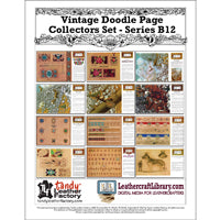 Ensemble de collection Vintage Doodle Page - Série B12