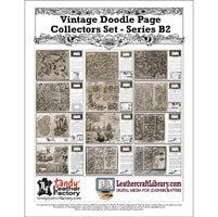 Ensemble de collectionneurs de pages Doodle Vintage - Série B2