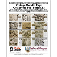 Juego de coleccionistas Vintage Doodle Page - Serie B3