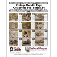Ensemble de collectionneurs de pages Doodle vintage - Série B4