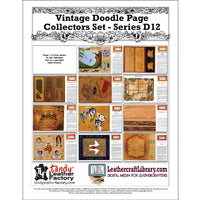 Juego de coleccionistas Vintage Doodle Page - Serie D12