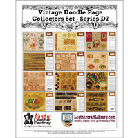 Ensemble de collection Vintage Doodle Page - Série D7