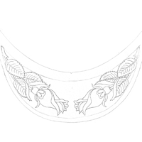 Visière Motif Rose