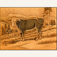 Motif de sculpture Whiteface par Al Stohlman