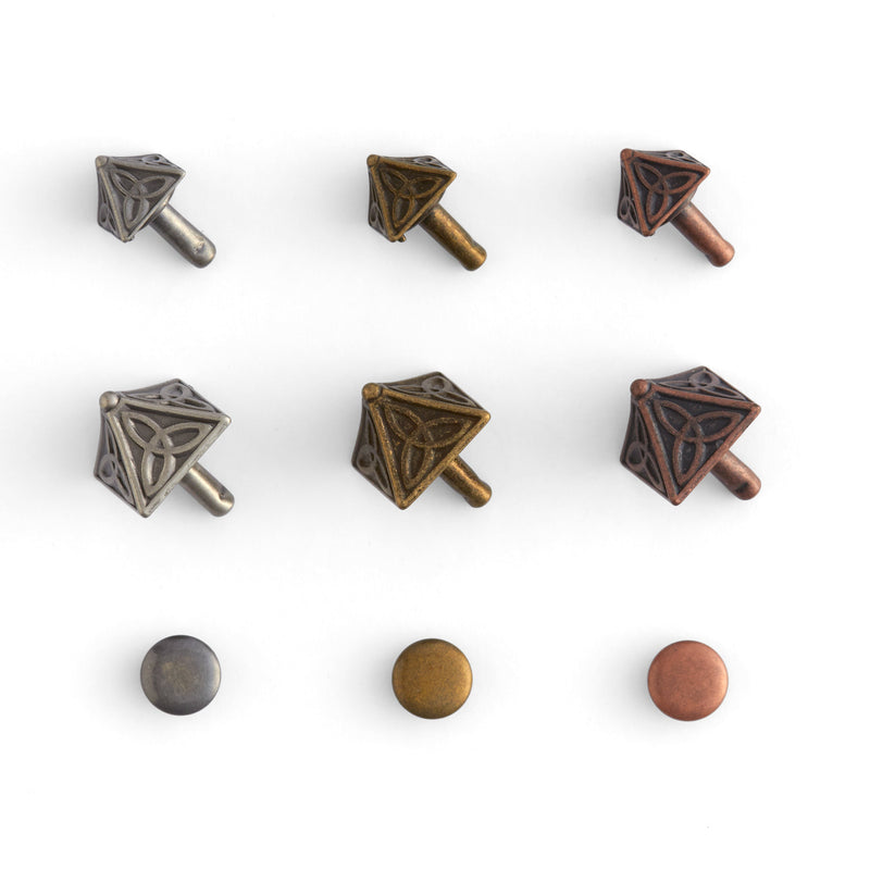 Celtic Pyramid Rivets 6 Pack