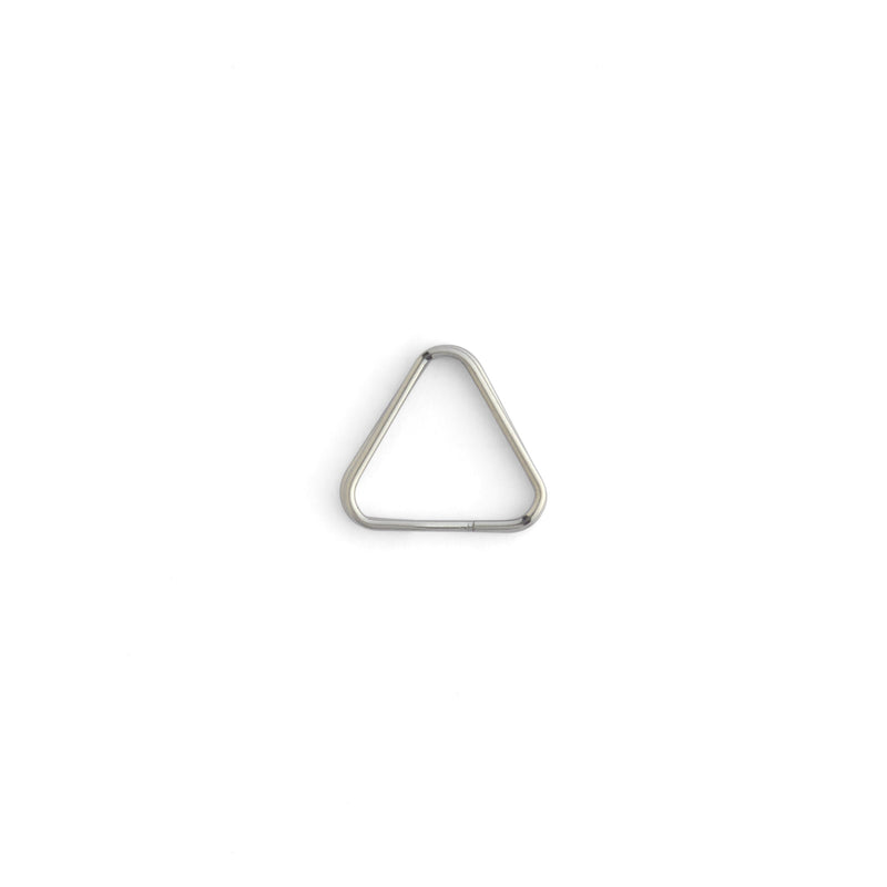 Anillos triangulares partidos de acero inoxidable, paquete de 10