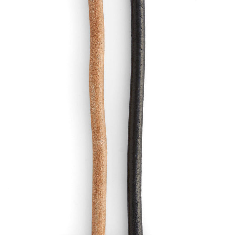 Cordón de cuero redondo