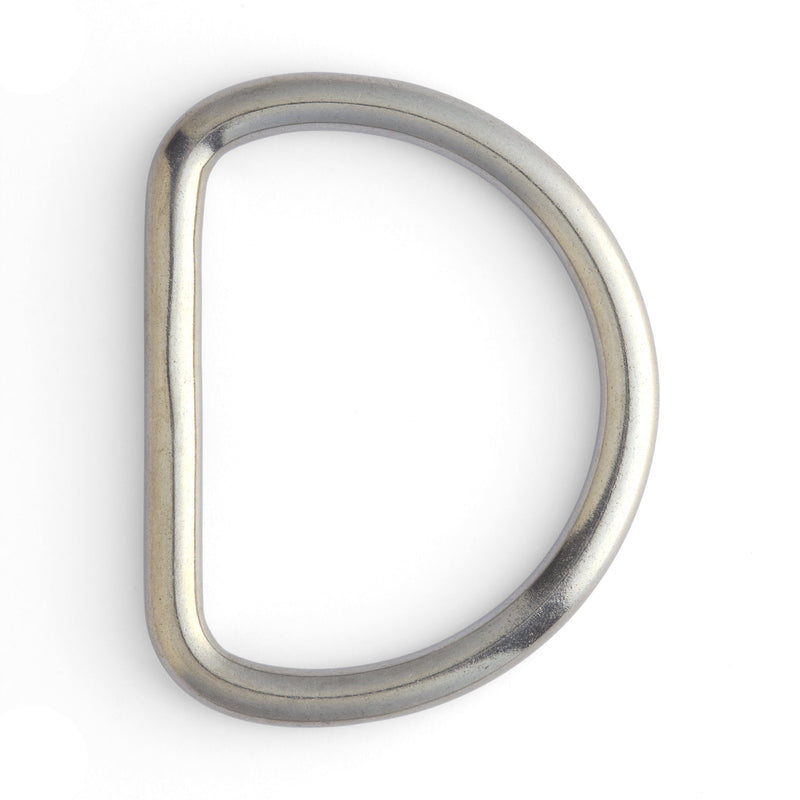 Anillo en D de acero inoxidable