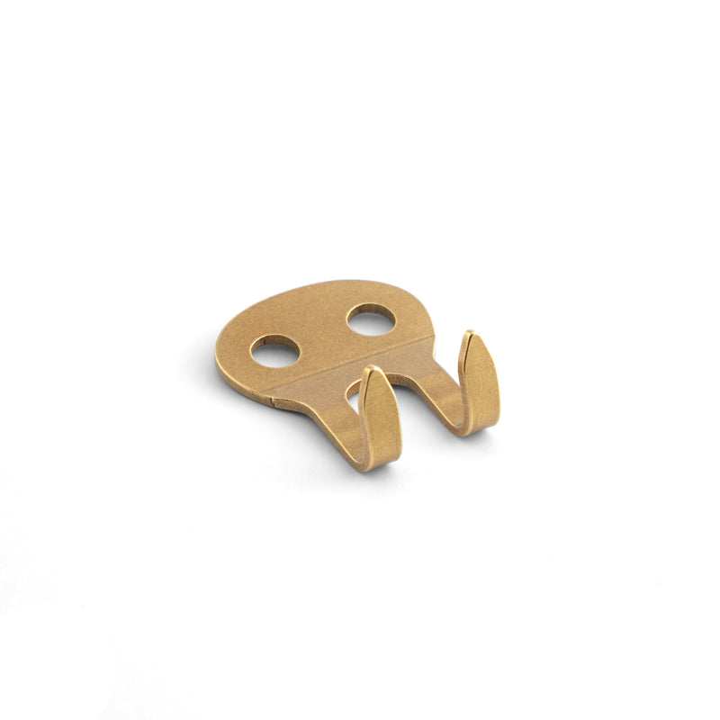 Brass 2-Prong Strap Hook