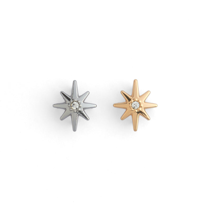 Paquete de 4 tachuelas decorativas con forma de estrella mística