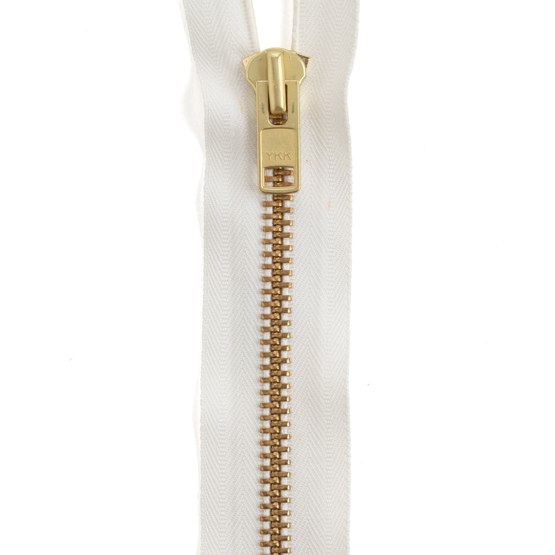 YKK #10 Brass Complete Chap Zipper