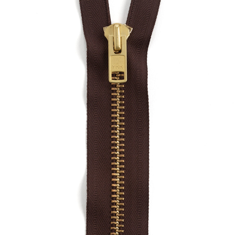 YKK #10 Brass Complete Chap Zipper