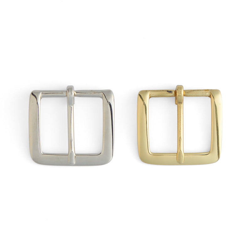 Brass Square Heel Bar Buckle