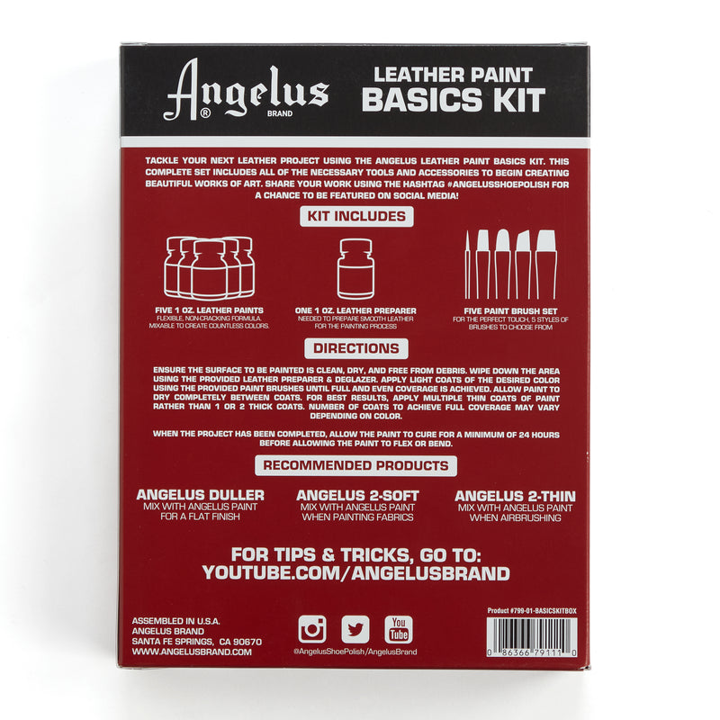 Angelus Leather Paint Basics Kit