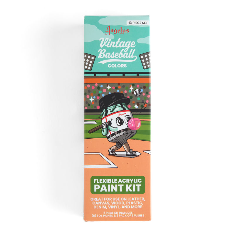 Angelus Vintage Baseball Leather Paint Set