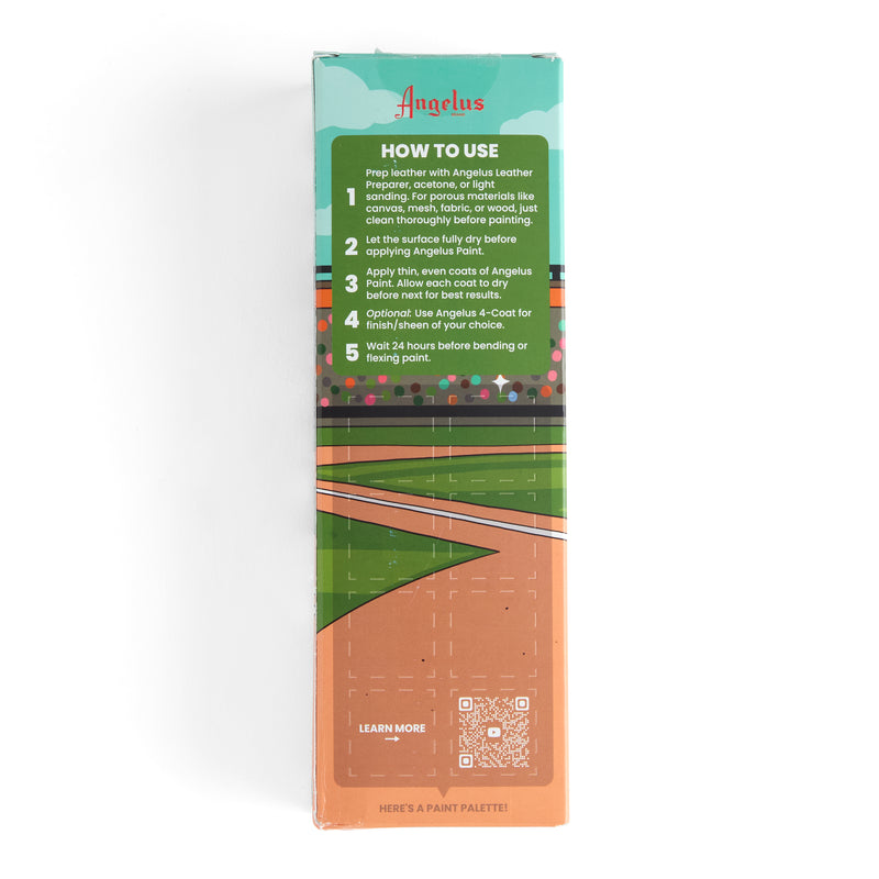 Angelus Vintage Baseball Leather Paint Set