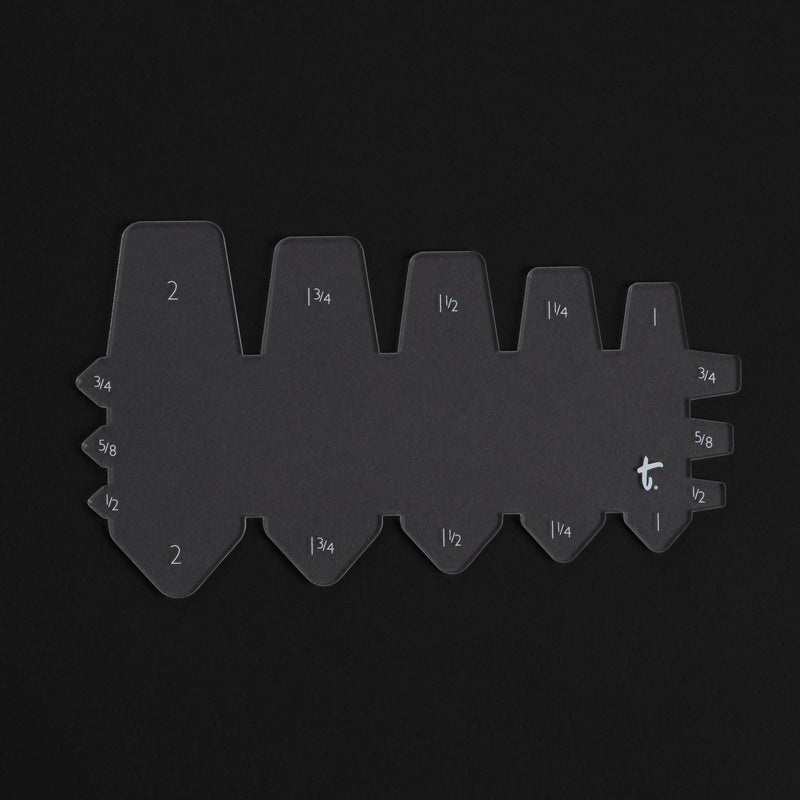 Tapered Belt End Acrylic Template