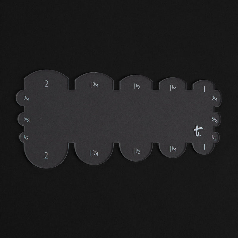 Rounded Belt End Acrylic Template