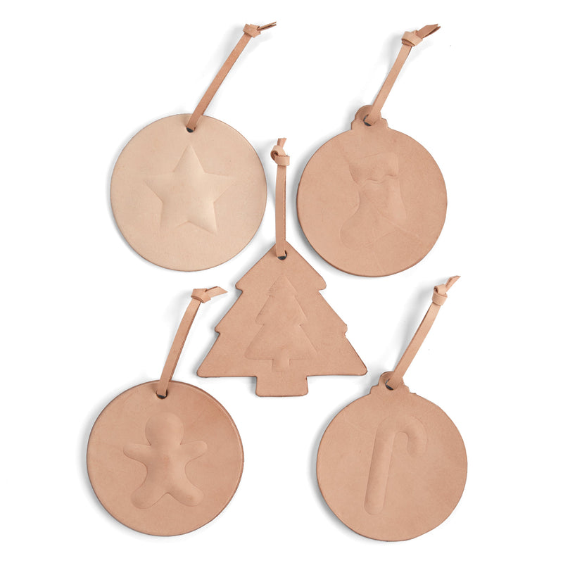 Conjunto de plantillas acrílicas de adornos navideños