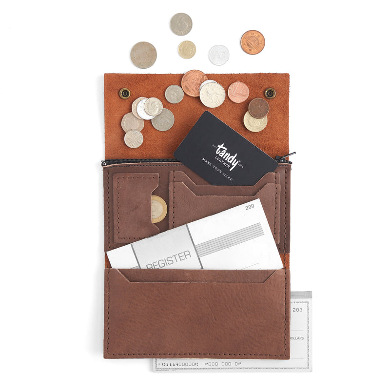 Cartera Bison Surveyor de piel, paquete de 10